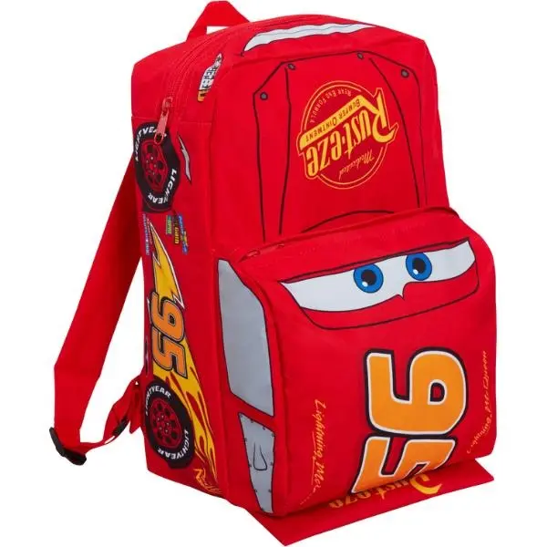 Disney Cars 3D Backpack Kids Lightning McQueen School Nursery Lunch Bag Rucksack Red 95