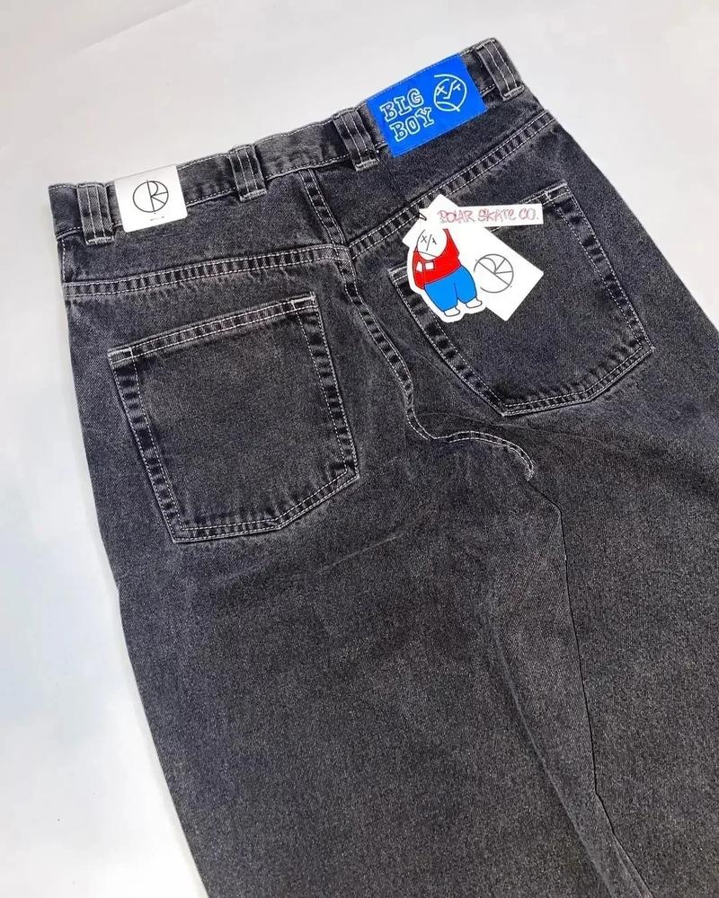 Product Introduction of Y2K Baggy Jeans Women Men Big Boy Hip Hop Cartoon Graphic Jeans Harajuku Embroidery New Pants Casual High Waist Wide Leg Trouser 7