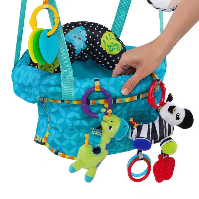 Bright Starts Bounce 'n Spring Deluxe Baby Door Jumper with Take-Along Toys 6M+ 3