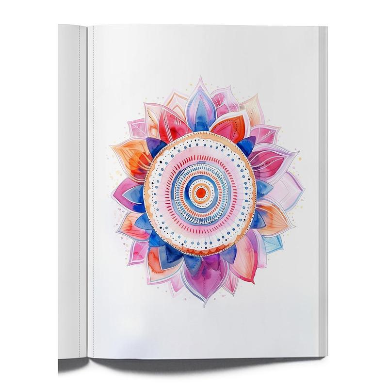 Mandalas in Reverse Colouring Book - You Draw The Line Doodle Abstract Mandala Art Pattern, 54 Pages - Calming Mindfulness coloringbook for adults coloringpages colouring  books viral  coloring 5