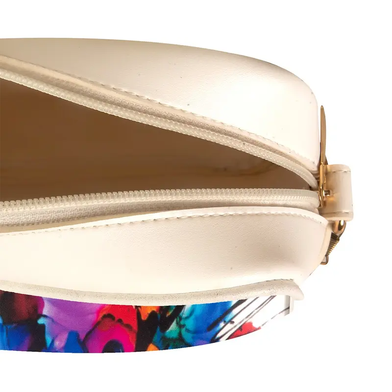 Crossbody Bag for Women – Elegant Style Women Bag, Shoulder Bag, White Color with Golden Chain Strap 4