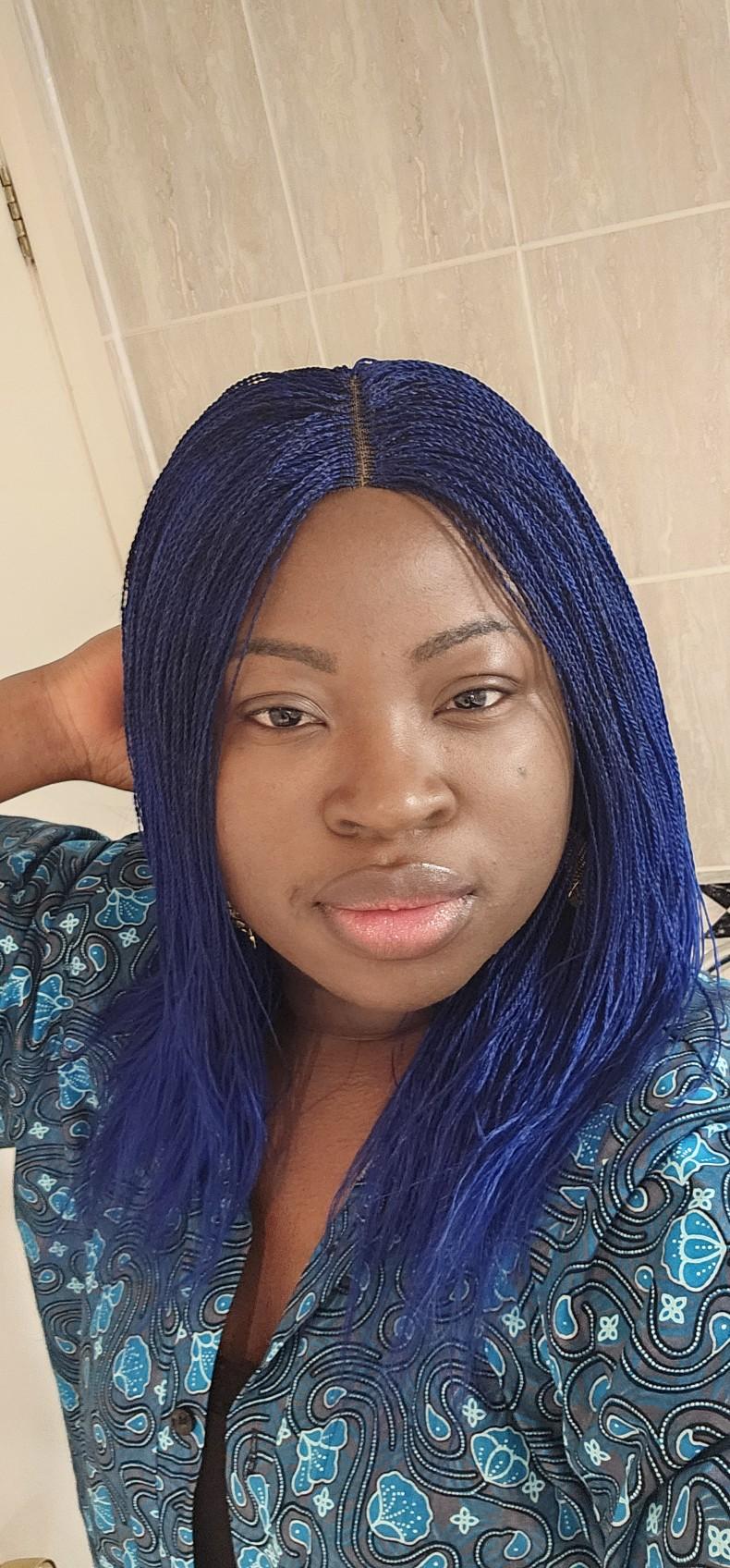 Product Introduction of Blue me away nano twists wig 7