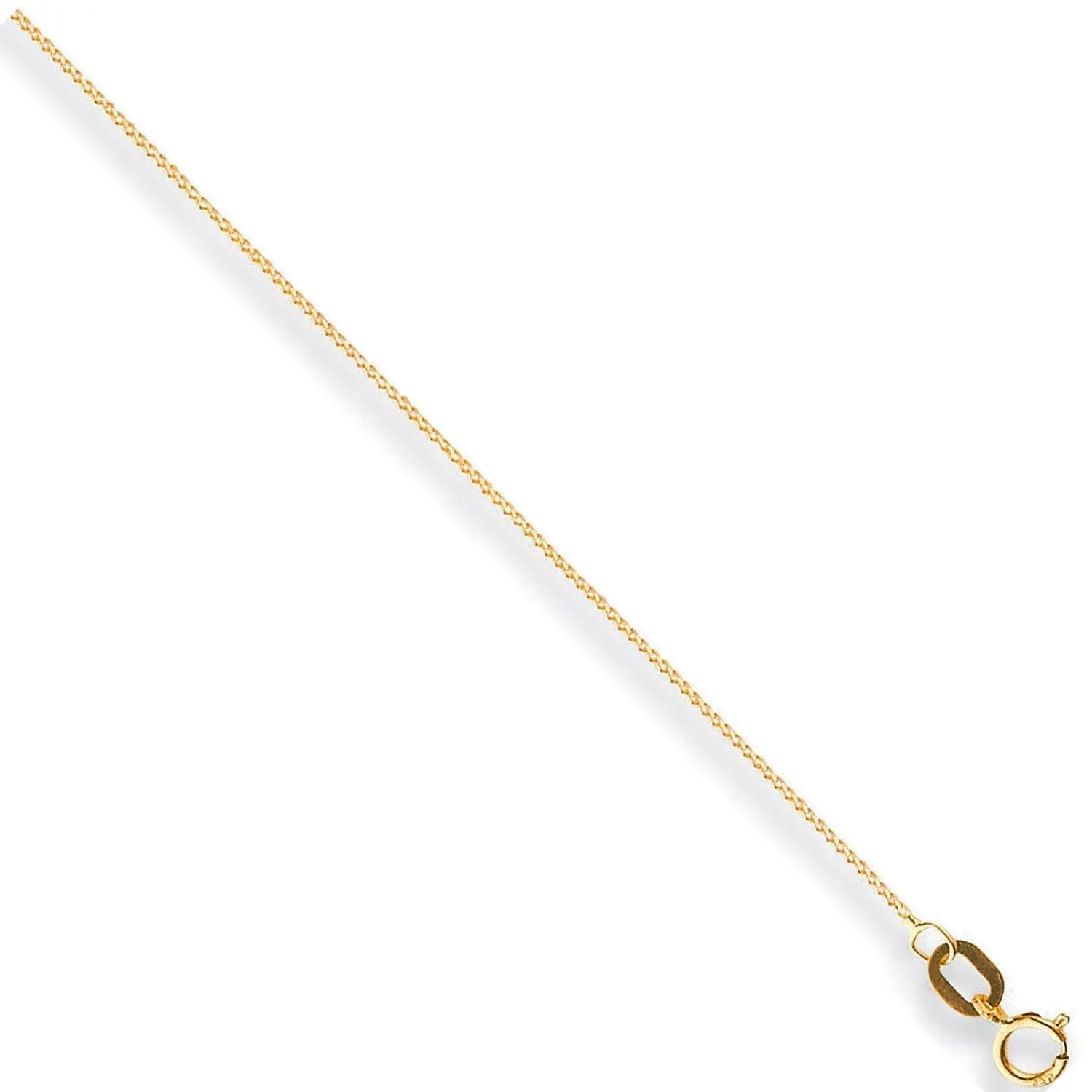9ct Yellow Gold 0.8mm Curb Chain 104201