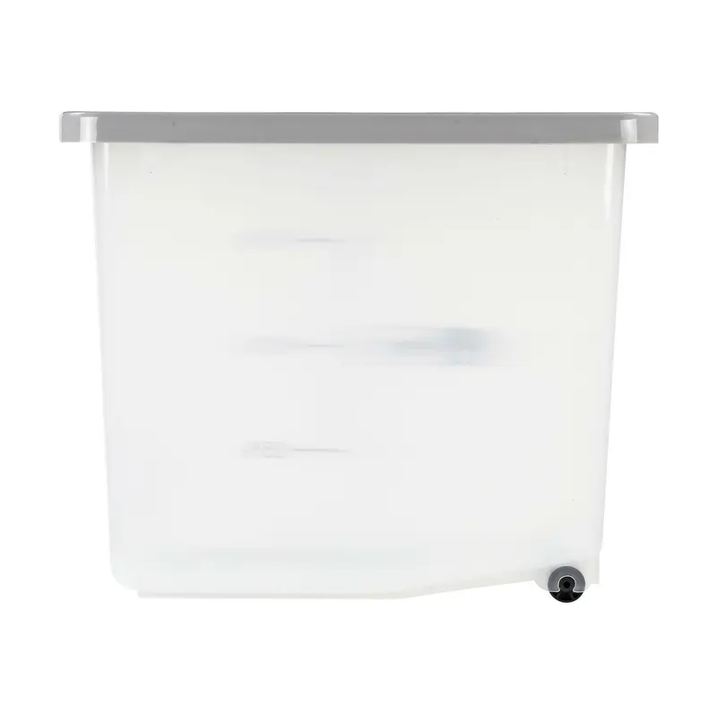 Taylor & Brown 30L/13KG Airtight Pet Food Storage Container Flip Top With Wheels Transparent Plastic Birds Pet Dog Cat Animal Dry Food Seed Dispenser Bin Boxes Organiser Rabbit 5