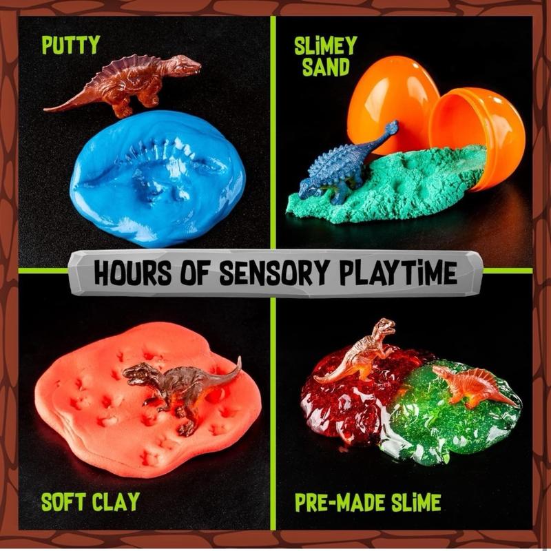Original Stationery Dinosaur Slime Kit Egg Dig Discovery for Kids 7