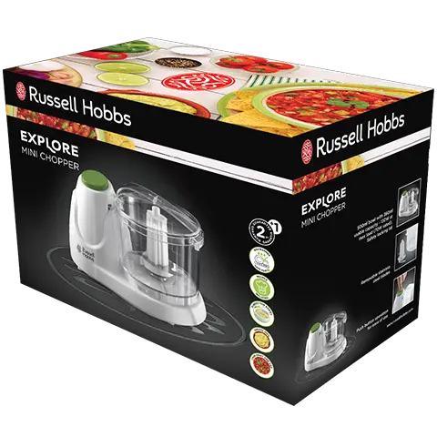 Russell Hobbs Mini Chopper, Food Processor, Powerful Blade for Quick and Easy Food Preperation 4