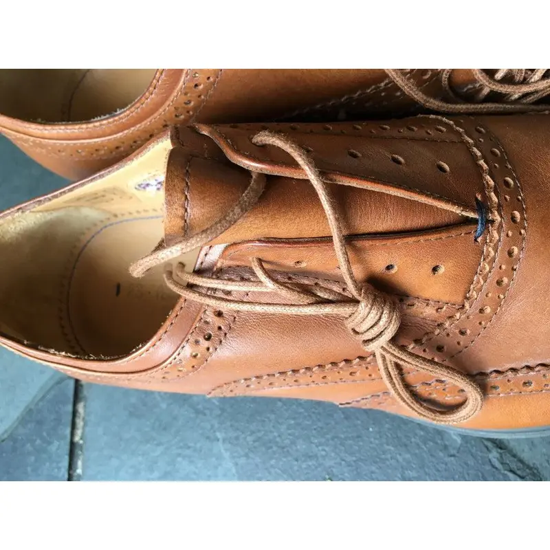 Pre Owned Paul Smith Shoes "PS Collection" TAN Leather Carson Oxford Brogue  UK 7  EU 41 Footwear Comfort 5