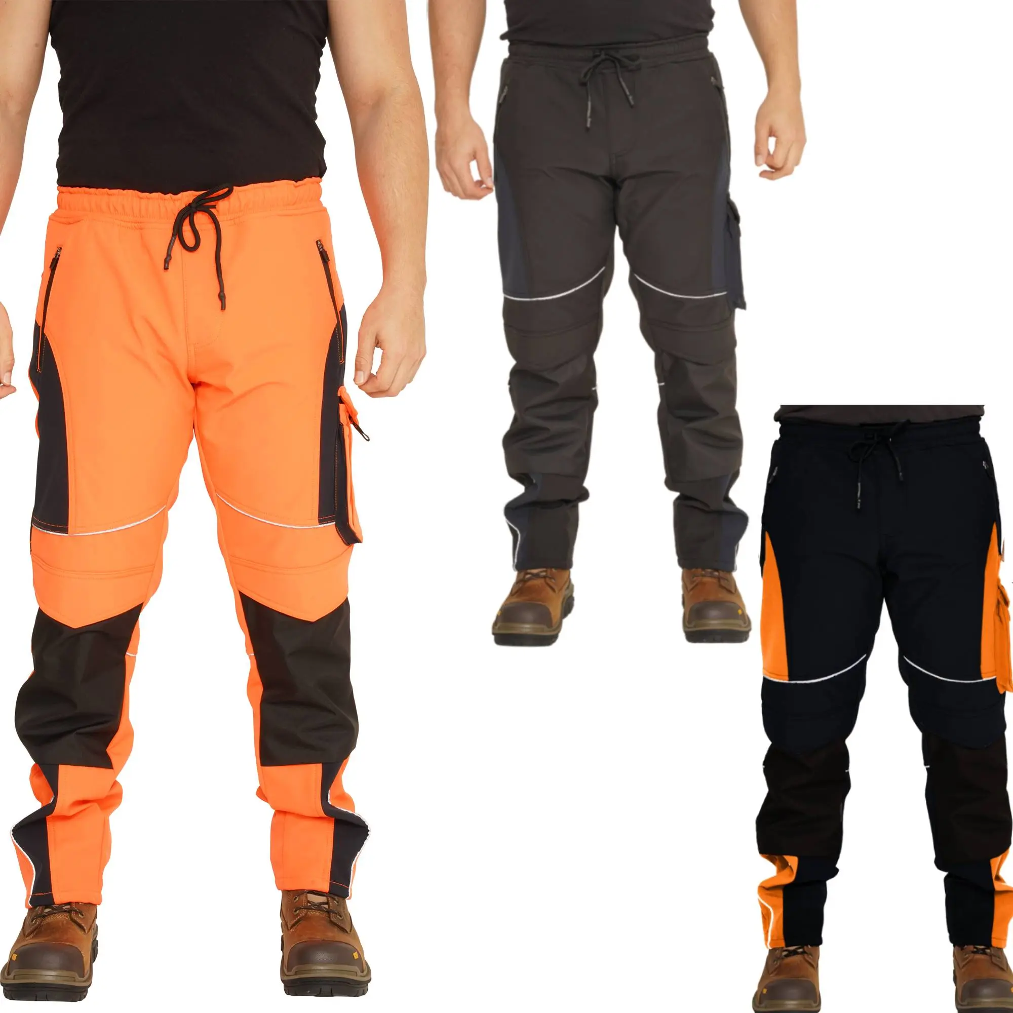 Sam Caan Mens Trousers Softshell Men Water Resistant Cargo Rain Proof Windproof Pants Soft Shell Menswear
