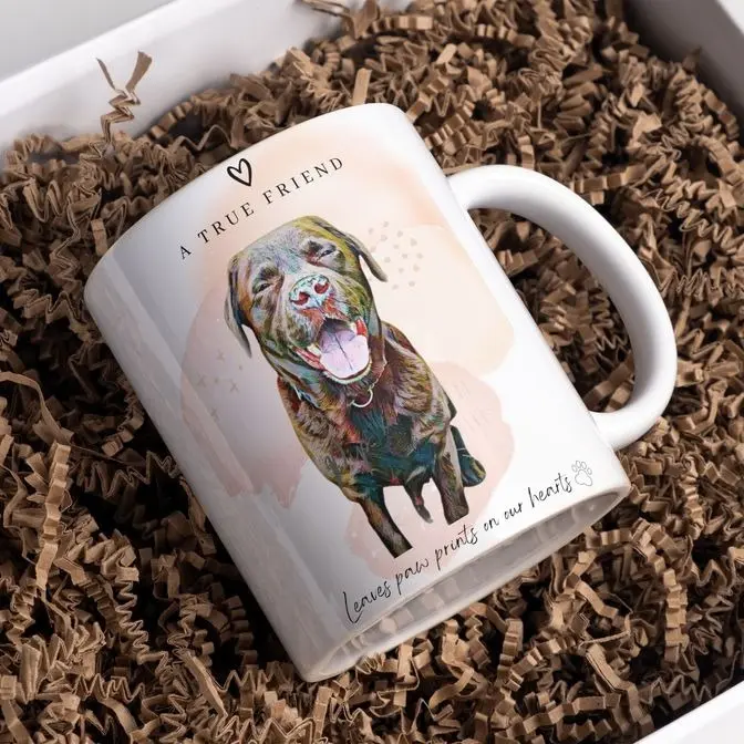 Personalised Custom Pet/ Dog/ Cat Memorial, In Memory of, Loss, Bereavement Mugs/ Cushion covers/ Prints 1