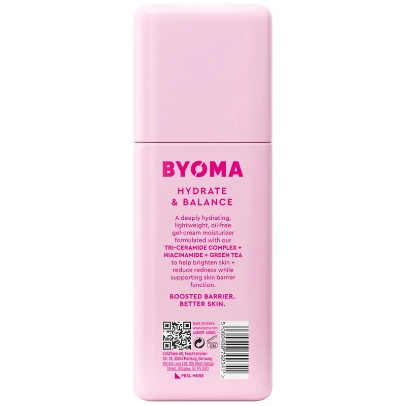 BYOMA Moisturizing Gel Cream - 50ml Lightweight Moisturizer 1