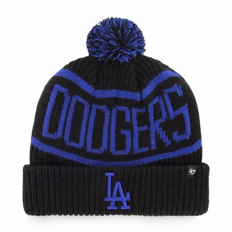 LA Dodgers Black Calgary Cuff Beanie Knit 0