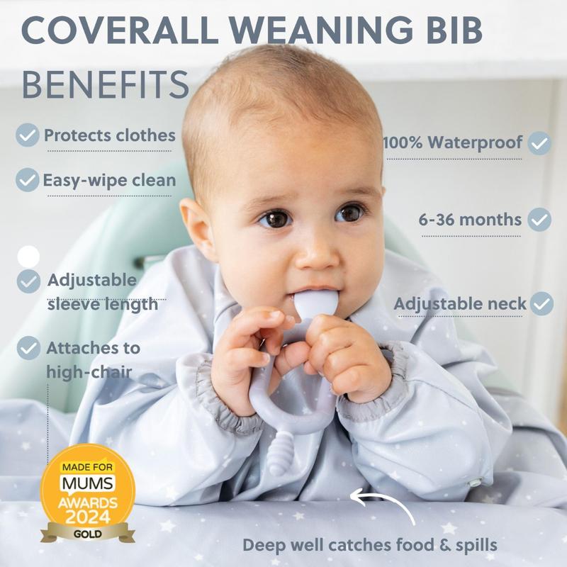 Bibado Coverall Weaning Bib and Matching Handi Cutlery 6