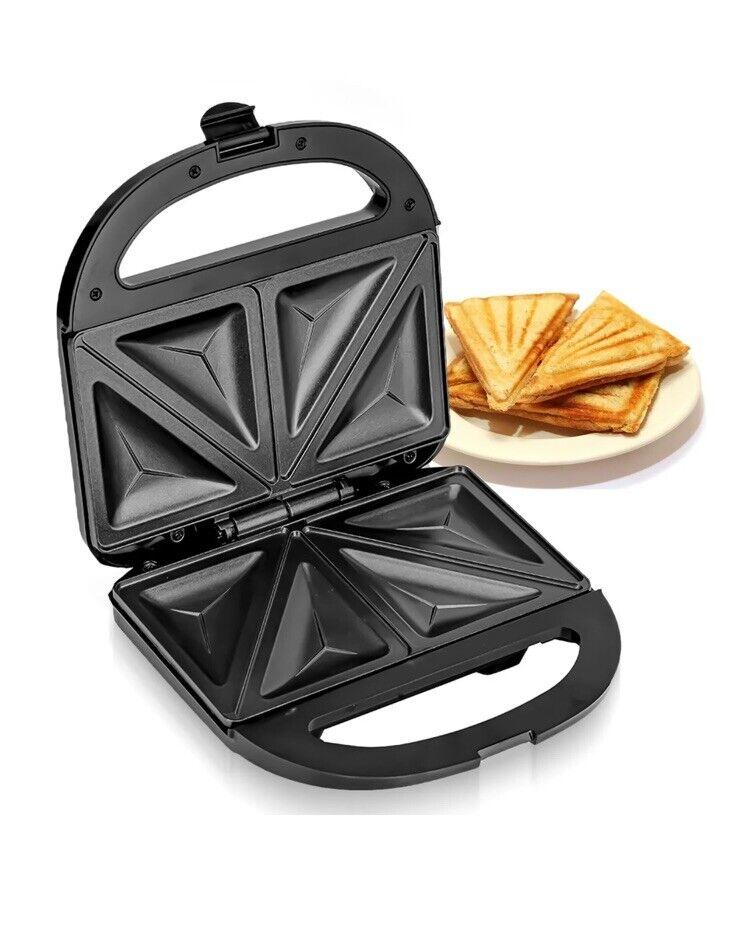 Product Introduction of Geepas 750W Toastie Maker 2 Slice Sandwich Toaster Machine Non-Stick Easy Clean 5