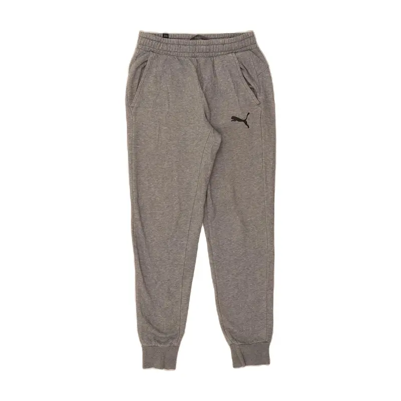 Pre-Owned Vintage PUMA Mens Tracksuit Trousers Joggers Small  Grey Cotton 1