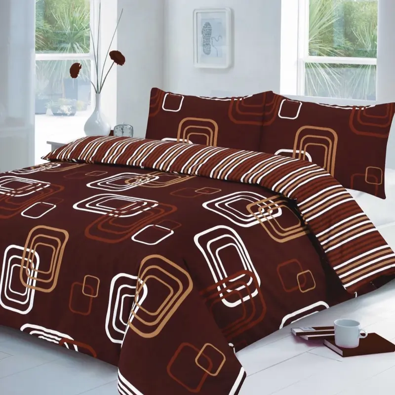 Printed Duvet & Pillowcase Set – High-Quality Fabric for Stylish Bedrooms – Durable, Soft & Easy-Care Quilt Cover with Coordinated Pillowcases – Modern & Elegant Bedding 2