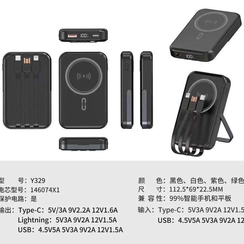 22.5Watt 20,000 MaH Charging Magsafe Wireless iPhone Samsung Powerbank for Smartphones - Accessories Chargeable 2