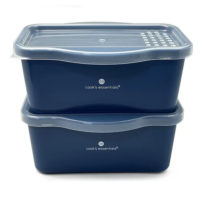 Cook's Essentials Set of 2 Microwave Pasta Cooker Set - Kitchen Snack Containers - Efficient Pasta Cooking Containers with Lid 3