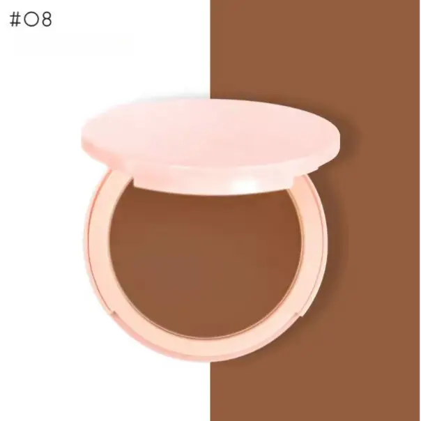2024 Soft and Bright AirBrush BB Filter Pressed Powder & Concealer: Lightweight, Fine Line Fade, Long-Lasting Foundation Powder for a Radiant, Natural Look Makeup to Dark Skin Cosmetic 1