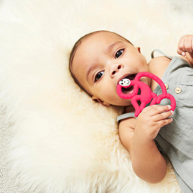 Rubine Mini Monkey Teether 4