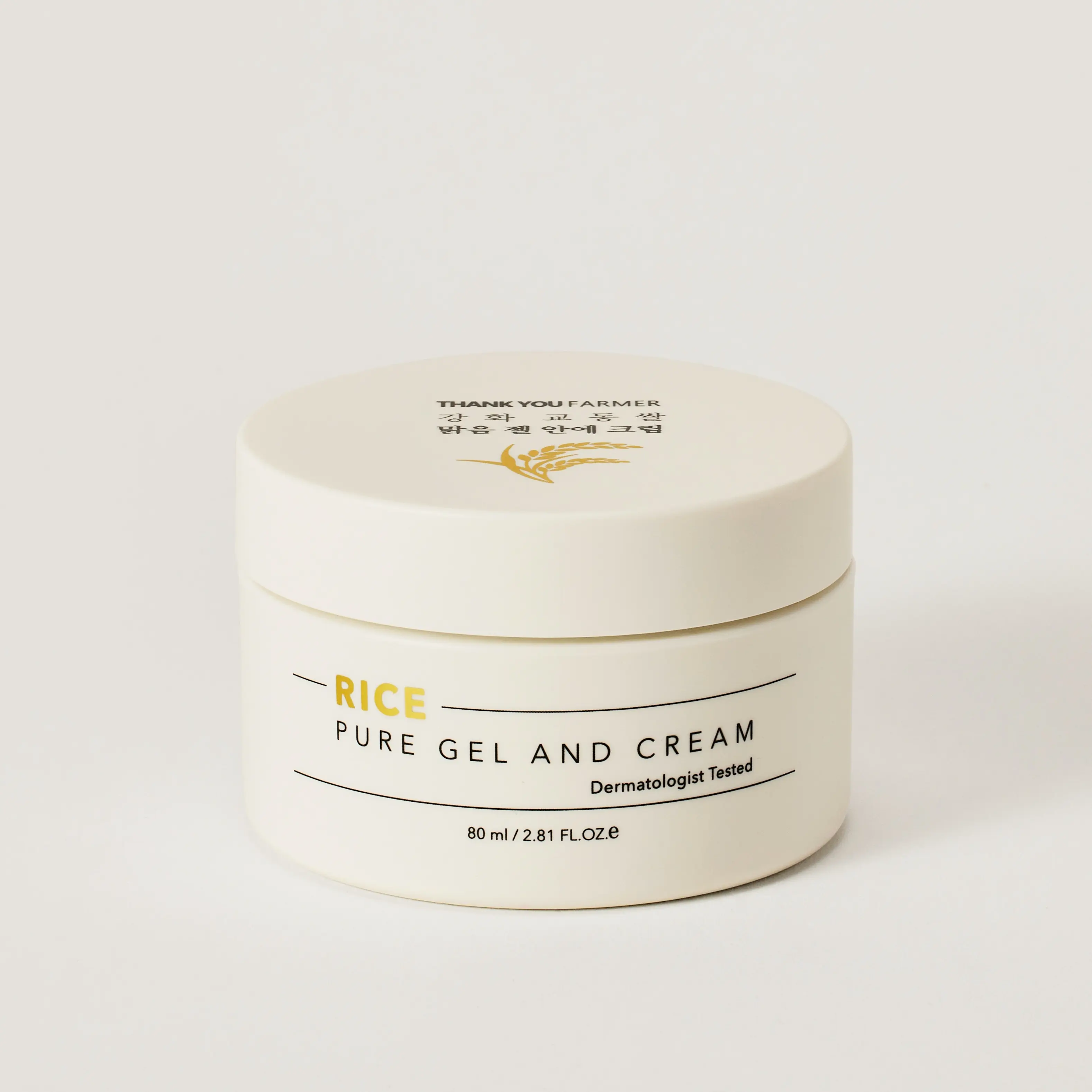 Thank You Farmer 'Rice Pure Gel and Cream Moisturiser' (80ml) - Hydrating Lightweight Skincare