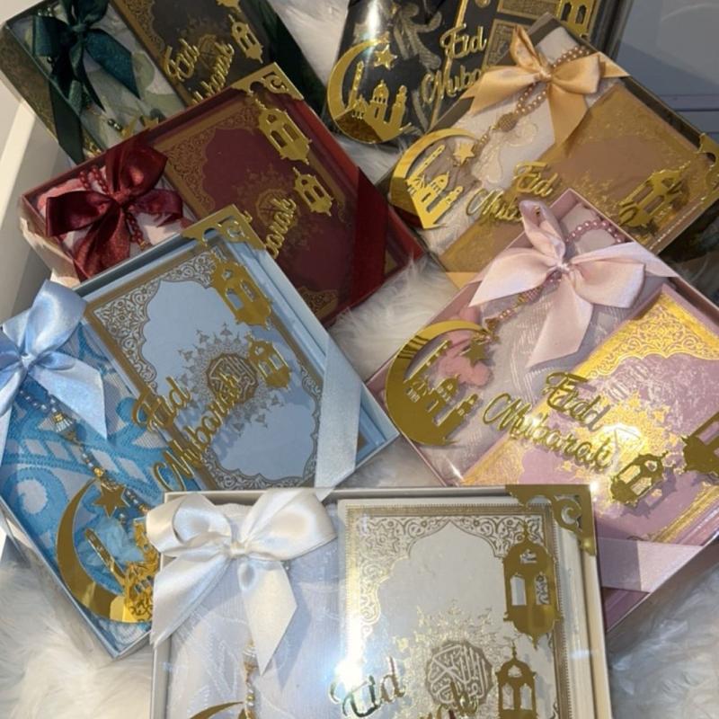 EID GIFT SET * - 3pc bundle gift set, includes Quran, Prayer Rug & Tasbeeh 8