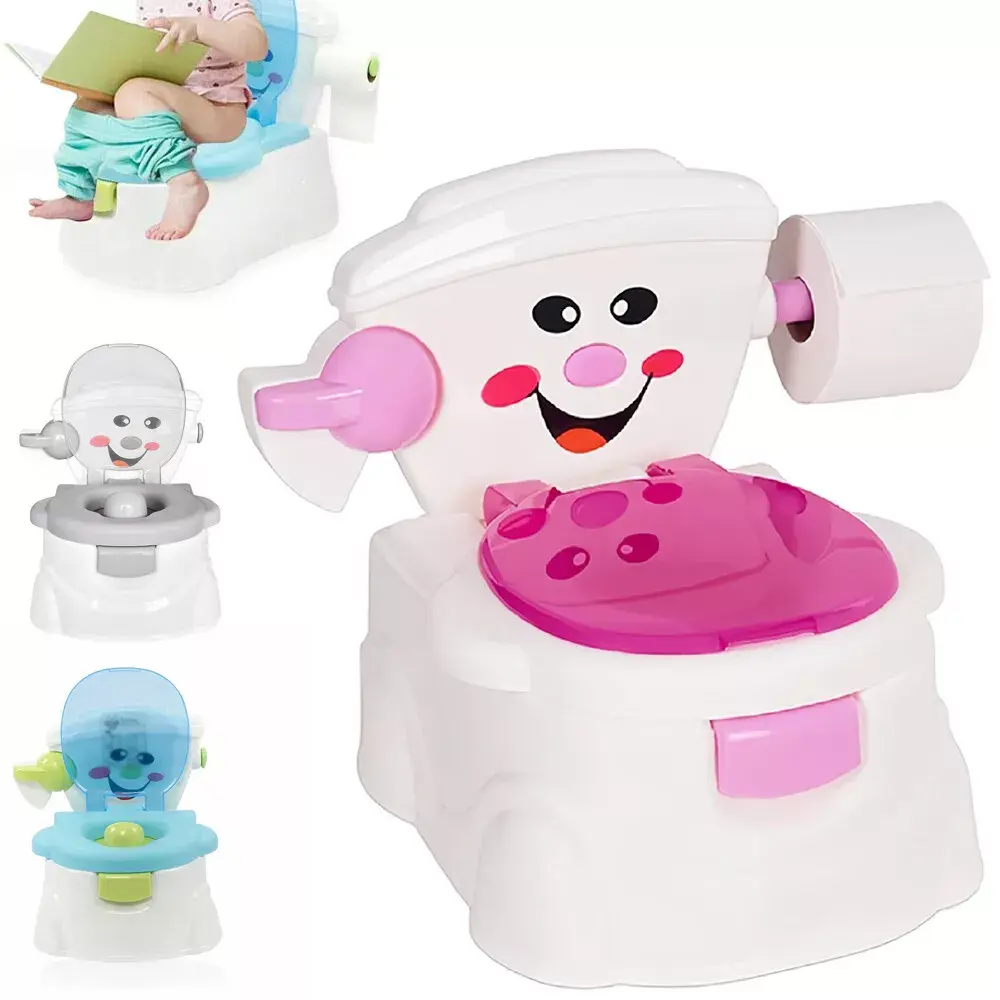 2 in 1 Kids Baby Toilet Seat Toddler Training Potty Trainer Safety Chair Urinal