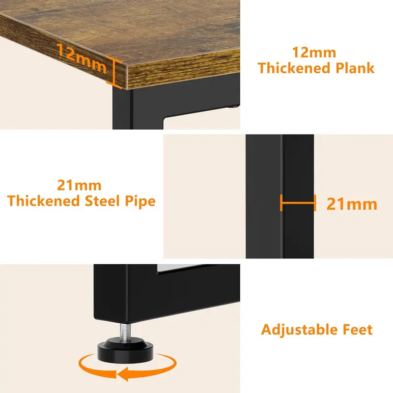 Shoe Rack with Wooden Shelf, 3 Tier Shoe Storage Bench for Entryway Living Room Hallway Bedroom Organiser 6
