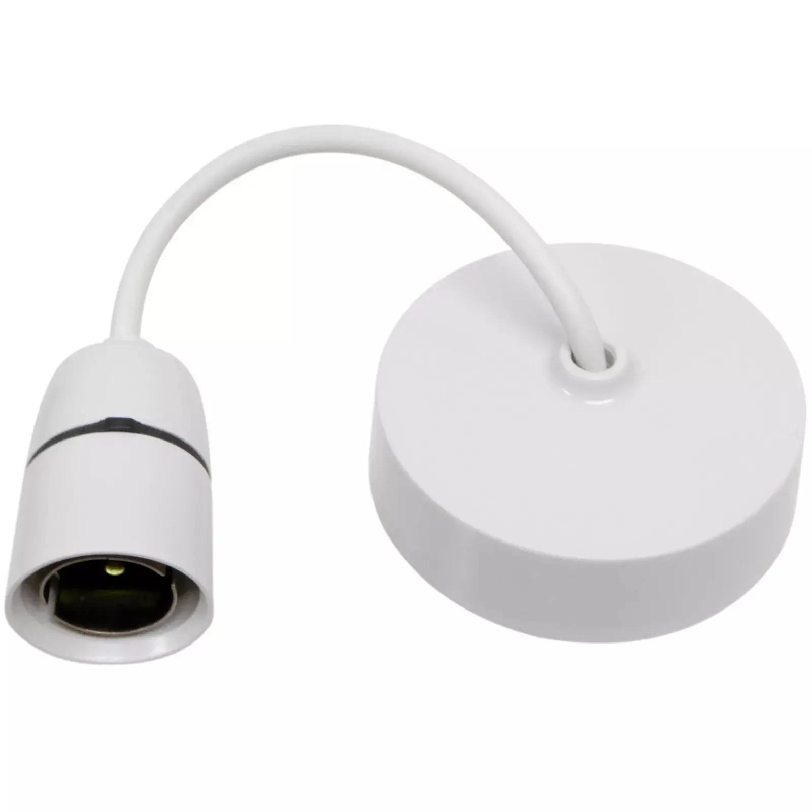 Brand New Ceiling Rose Pendant Light Fitting White 6 Inch Flex Bayonet BC Lamp holder