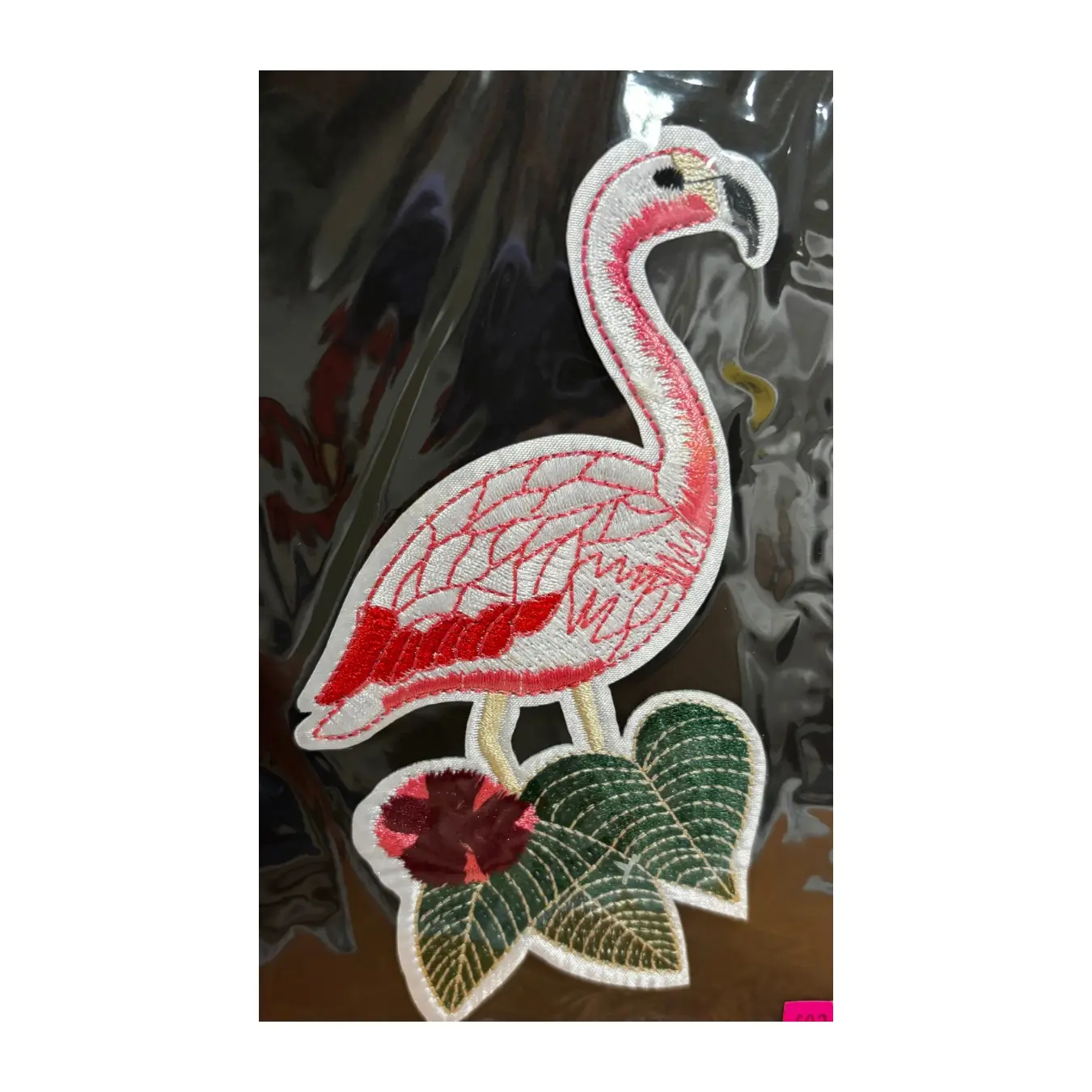 XXL Sew on Motif Flamingo
