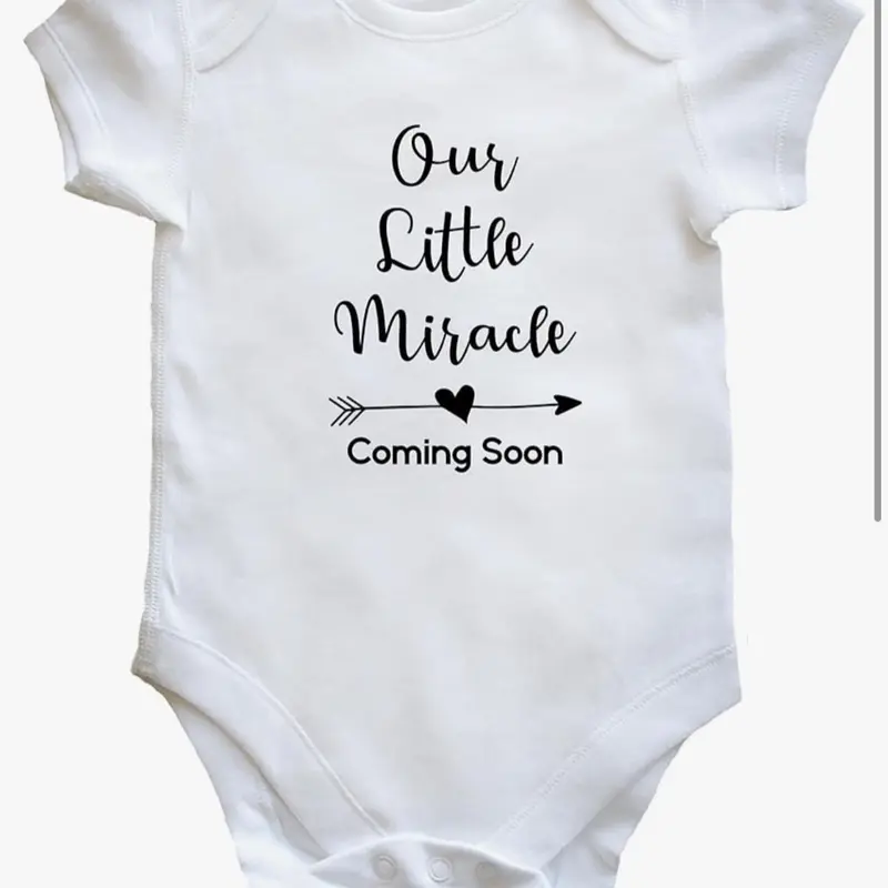 Soft and Personalised Baby Vest with Round Neckline and Snap Closure for Easy Changing - Baby & Maternity - Baby Clothing & Shoes - Bodysuits & One-pieces 2