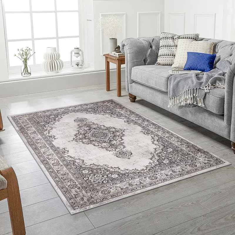 Extra Large Traditional Rugs Non Slip Hallway Runner Bedroom Living Room Carpet machine washable 1