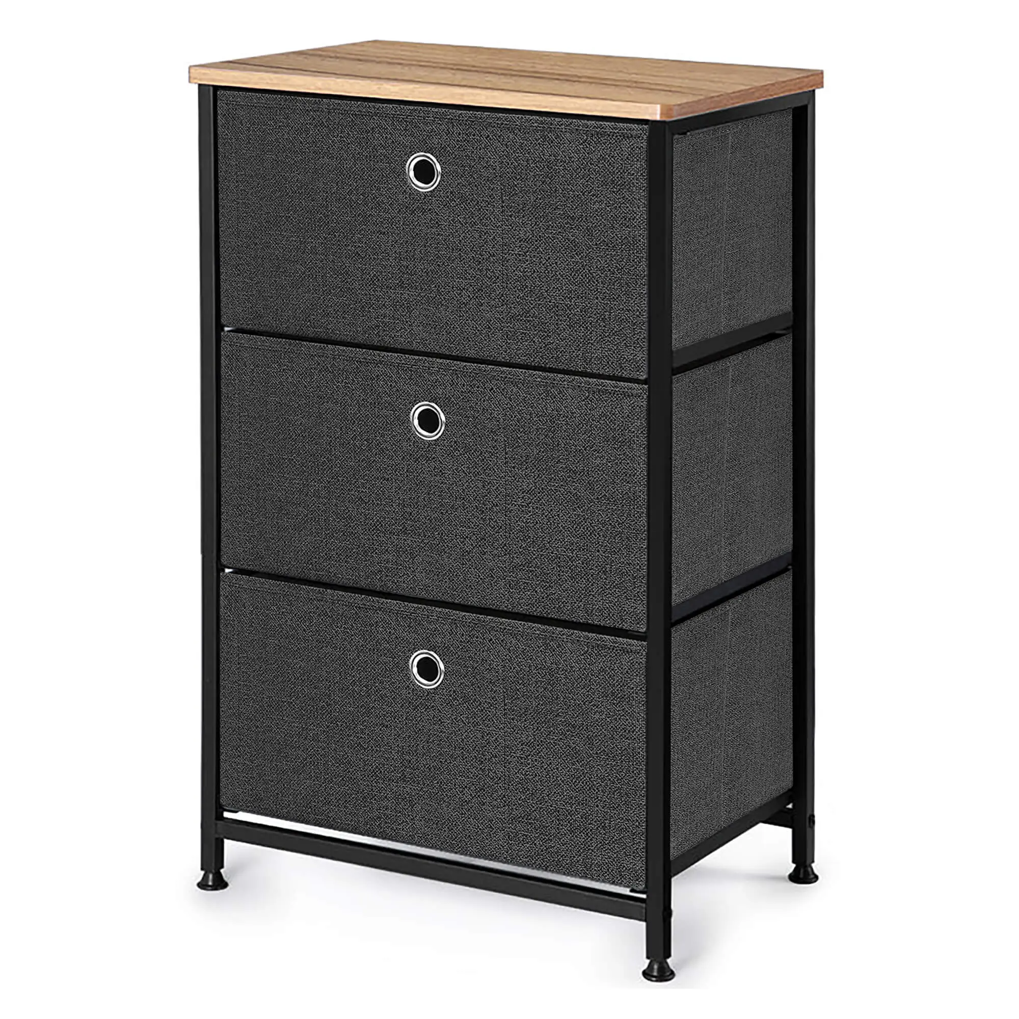 Lisbon Cabinet 3 Drawer Grey