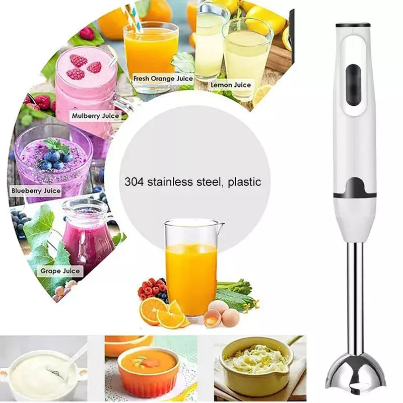 400W Hand Blender Electric Stick Blender Curry Fruit Food Mixer Juice Cream Tool 7