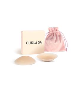 【Curlady】1 Pair Reusable Breast Petals Nipple Cover Invisible Petal Adhesive Strapless Backless Stick on Bra Silicone Breast Patch