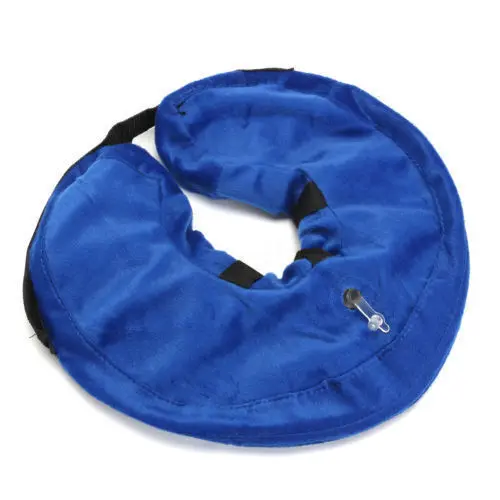 Inflatable Dog Cat Puppy Pet Vet Collar Post Surgery Lampshade Cone Neck Injury 8
