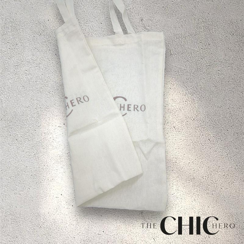 ChicHero Environment-Friendly Reusable Cotton Shoulder Flat Tote Bag 3