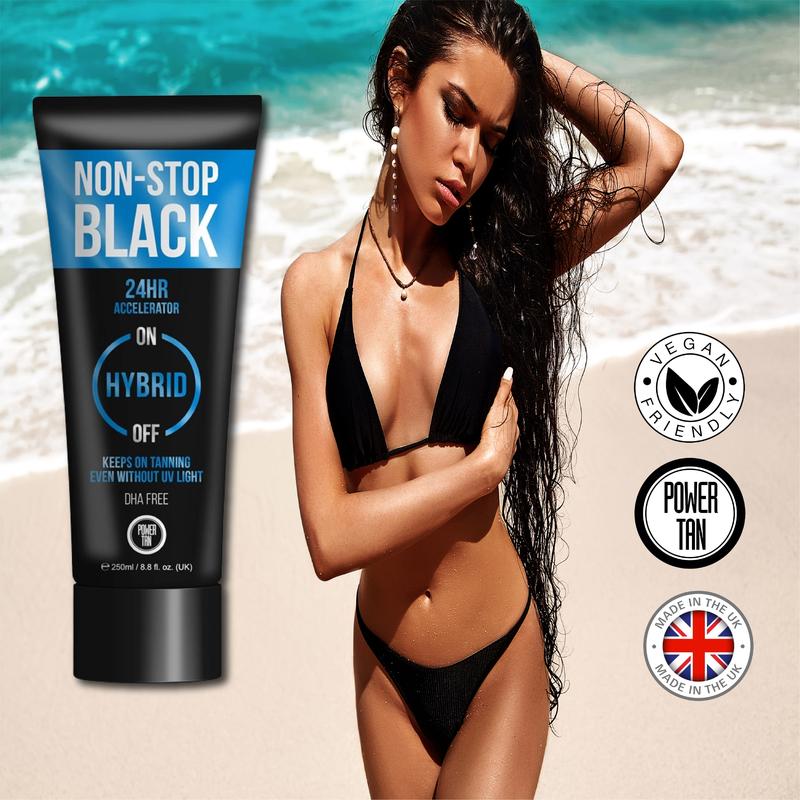 Power Tan Non-Stop Black Hybrid Sunbed Tanning Accelerator 5