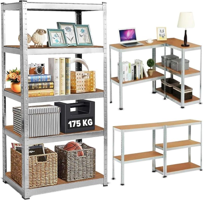 5 Tiers Shoe Rack Space Saving Shoe Shelf Easy Assemble for 50 Pairs of Shoes Tall Adjustable Shoe Racks With Waterproof Fabric For Entryway Closet Hallway Bedroom Organiser Steel Expandable Standing 6