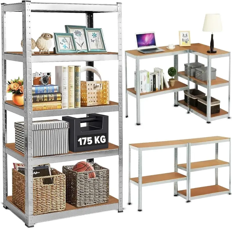 5 Tiers Shoe Rack Space Saving Shoe Shelf Easy Assemble for 50 Pairs of Shoes Tall Adjustable Shoe Racks With Waterproof Fabric For Entryway Closet Hallway Bedroom Organiser Steel Expandable Standing 6