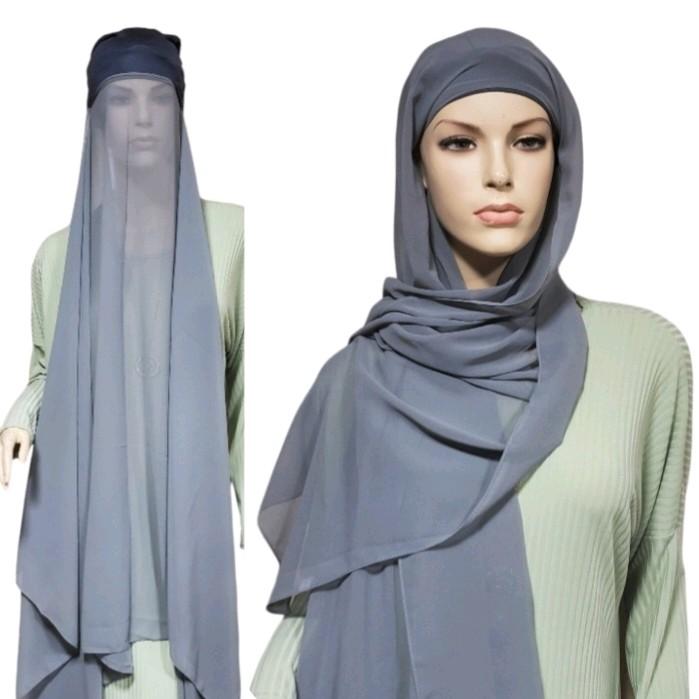 Yasminek Instant Hijab with Undercap - Premium Chiffon Fabric 1