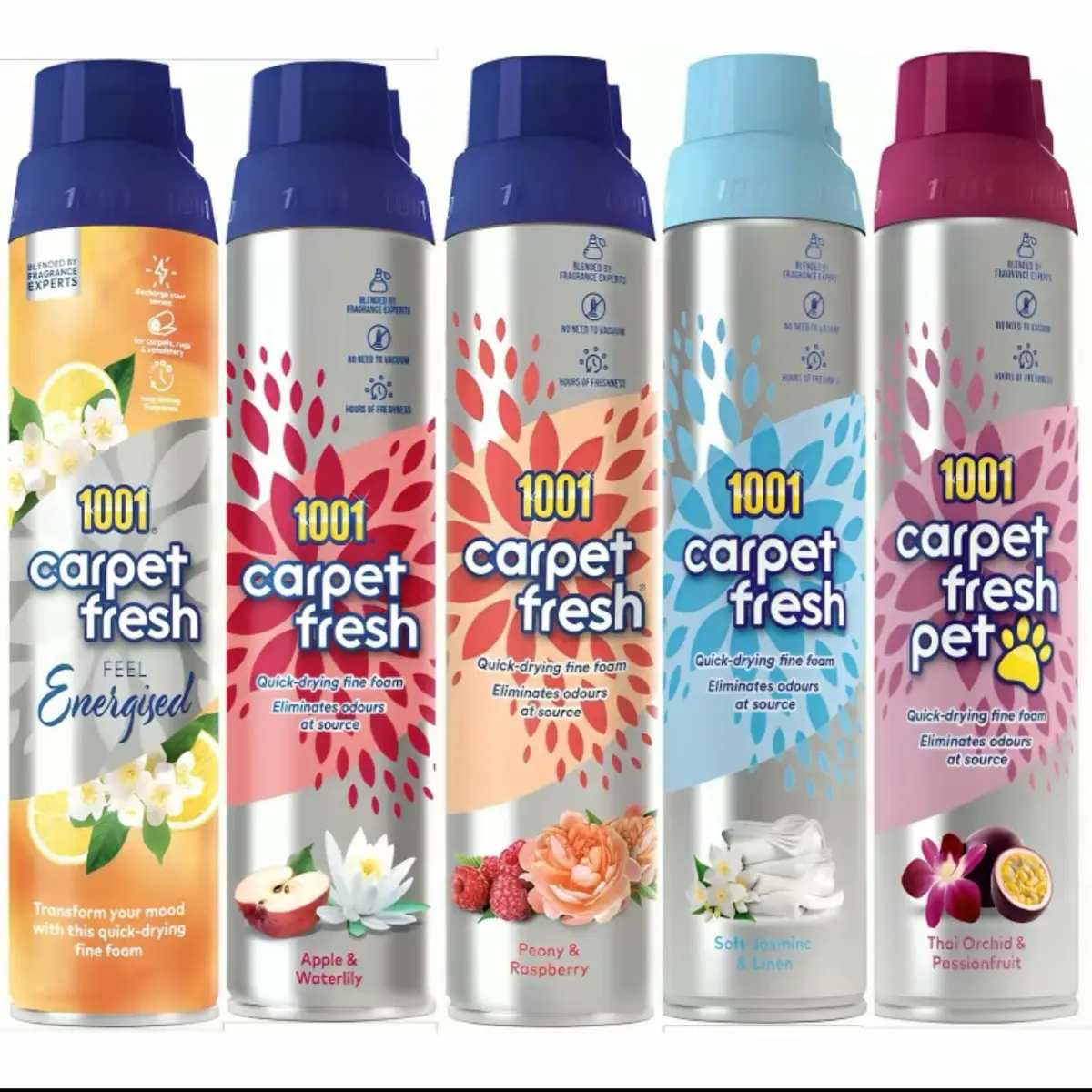 1001 Carpet Fresh Odour Remover 300ml (Scent Options) air fresheners freshner
