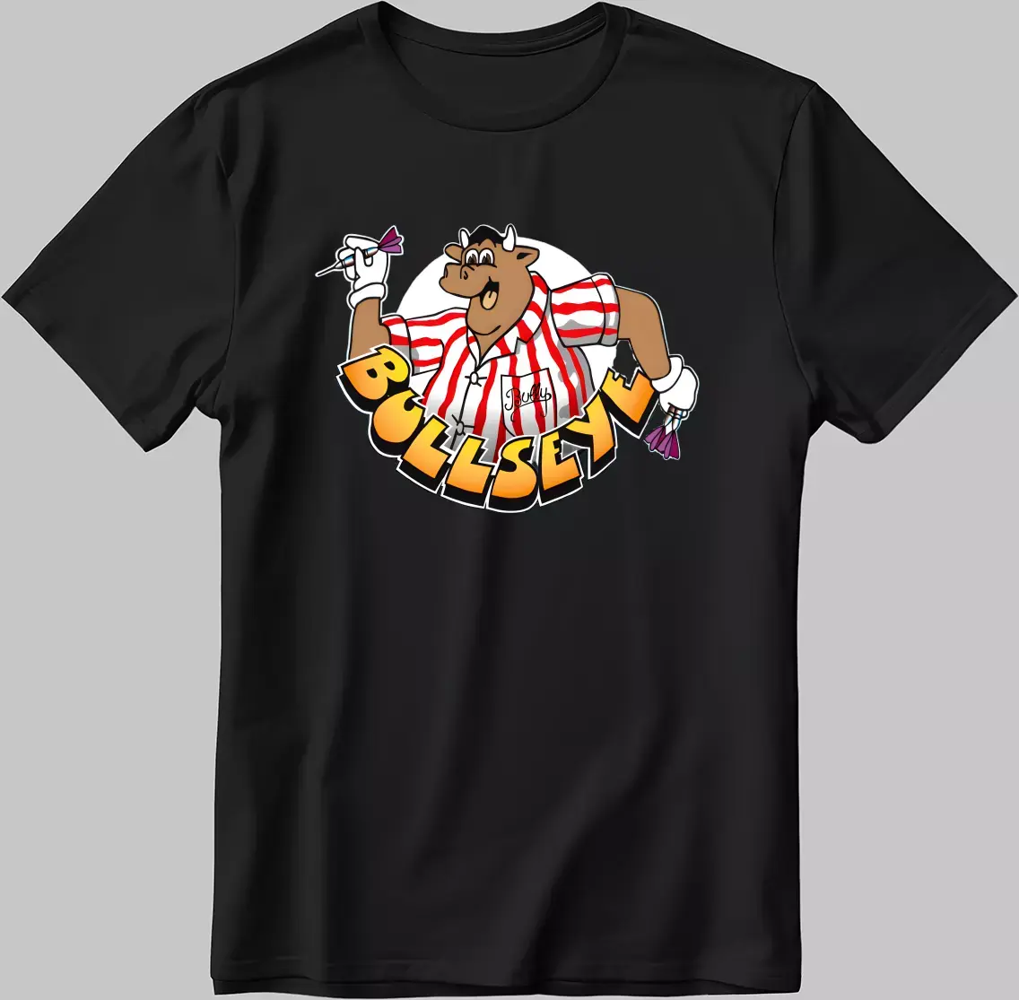 Bullseye Bully With Darts Short Sleeve T Shirt Men / Woman D329