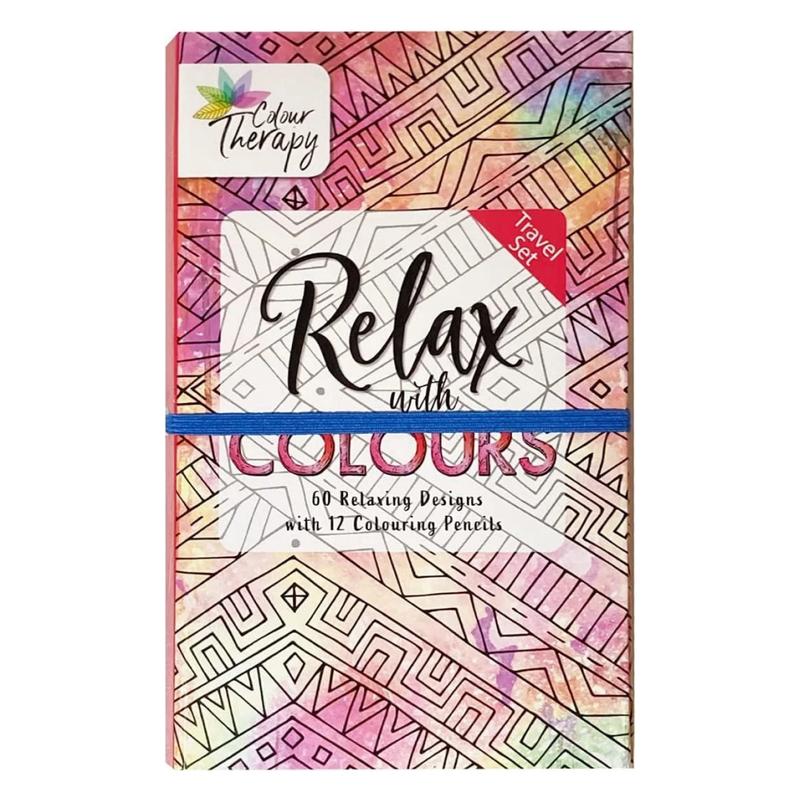 Styloo Adult Colouring Books and Pencils -Includes 12 Colour Pencils & 2 Books Having 60 Designs Each - Colouring Books for Adults Pack 2