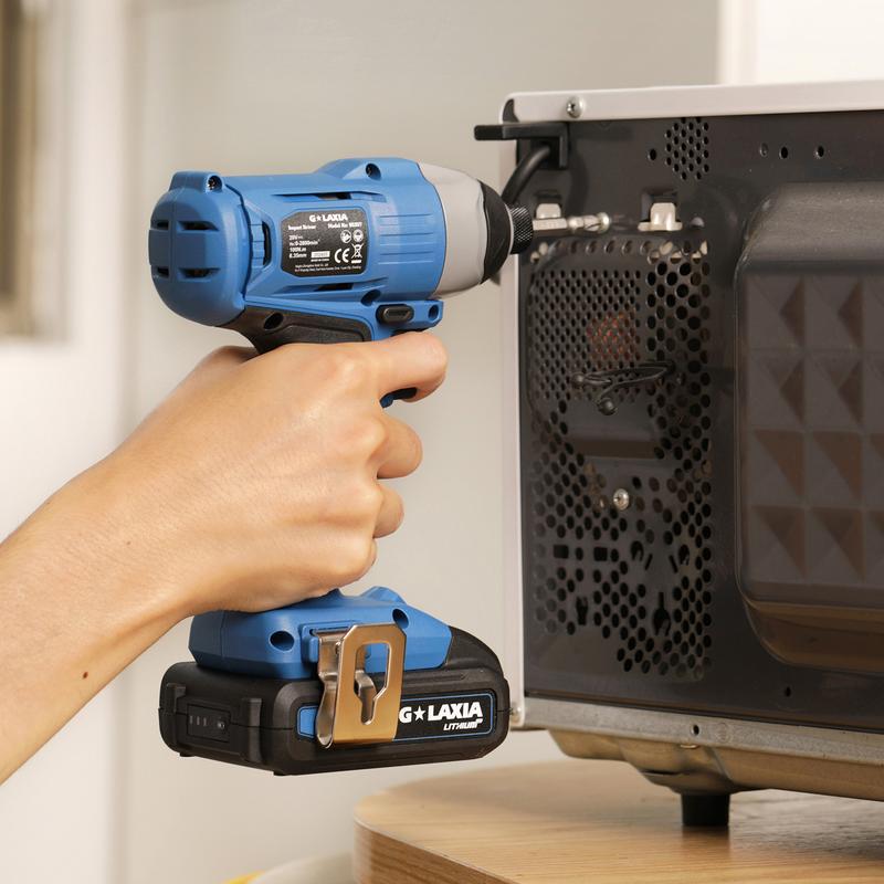 Product Introduction of Rechargeable Impact Driver 20V, Yunirvana Variable Speed (0-2800RPM) Cordless Impact Driver with 6Pcs Screwdriver bits,1.3Ah Battery and Charger，Suitable for Tightening Screws 17