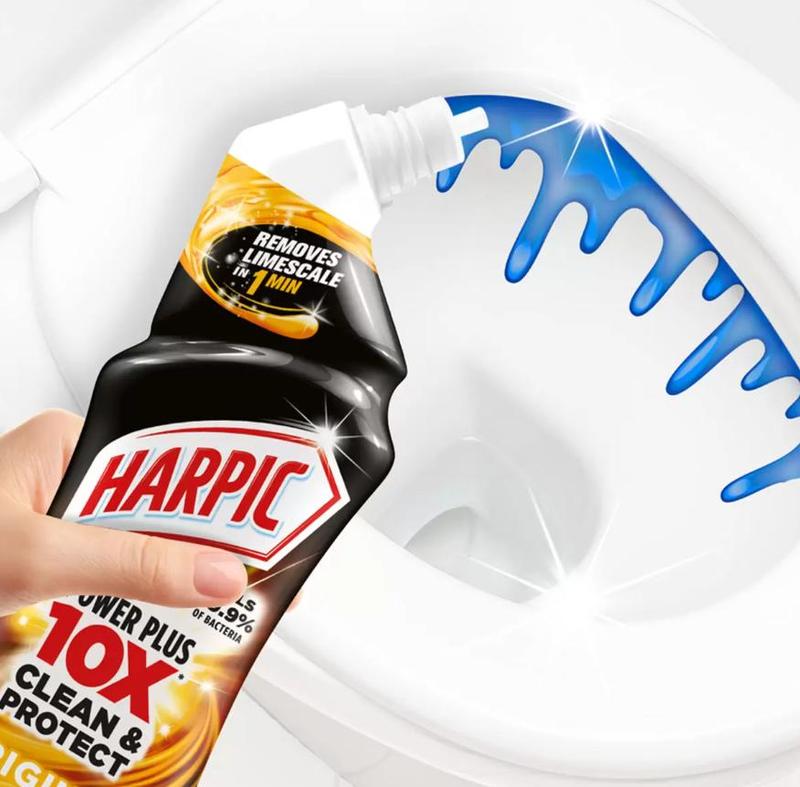 Harpic Power Plus Toilet Cleaner, 6 x 750ml - Kills Germs and Removes Limescale 2