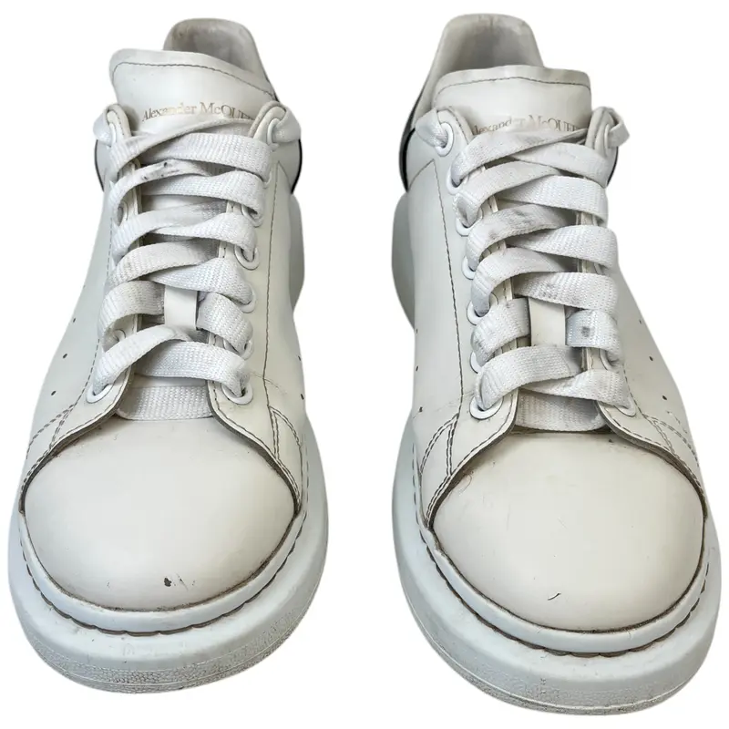 Preowned Alexander McQueen Men's Oversized Low Trainers White Size EU 43.5 / UK 9.5 5