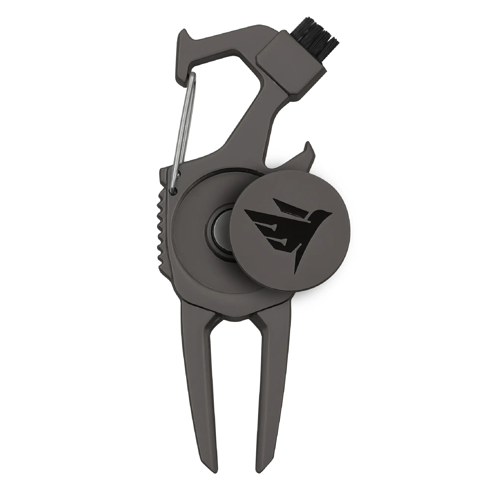 SWIFTEE Golf Divot Pitch Mark Repair Tool 7-in-1 - Club Holder, Brush, Clip Buckle, Groove Cleaner, Bottle Opener, Ball Marker, Divot Tool - Gift Box Included Great Xmas Gift - Available in 3 Colours - PATENTED DESIGN
