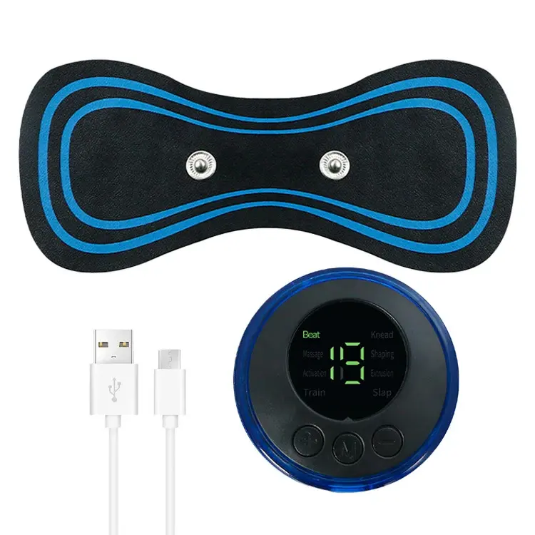 Factory Direct Sales 19 Levels Wireless Rejected Portable Full Body Mini Massage Machine with 8 Mode for Pain Relief