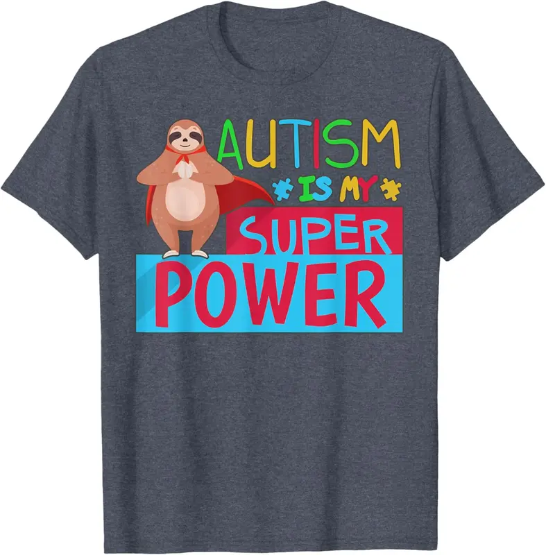 NeuroFriends  Sloth Autism Superpower Awareness Shirts Boy Girl Kid T-shirt UKY24025161 0