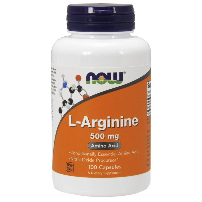L-Arginine, 500mg - 100 caps 0